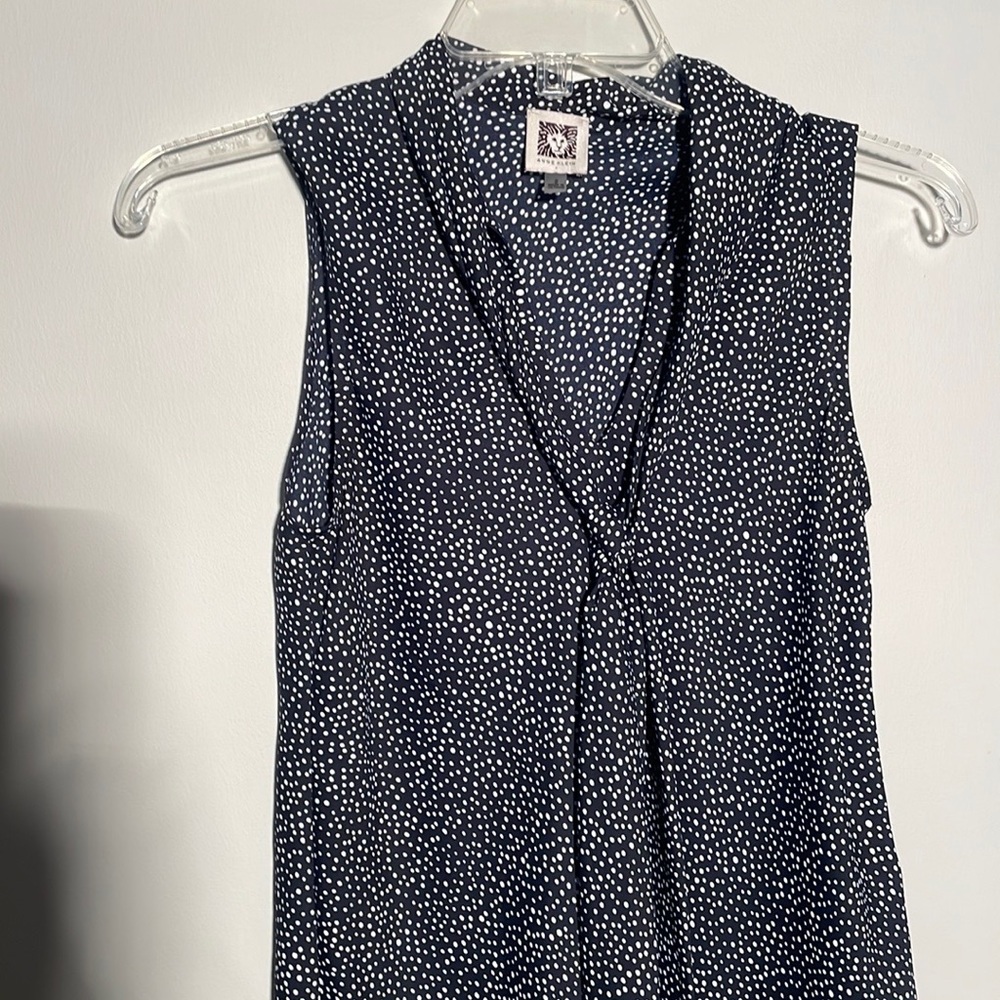 Anne Klein tie front sleeveless top